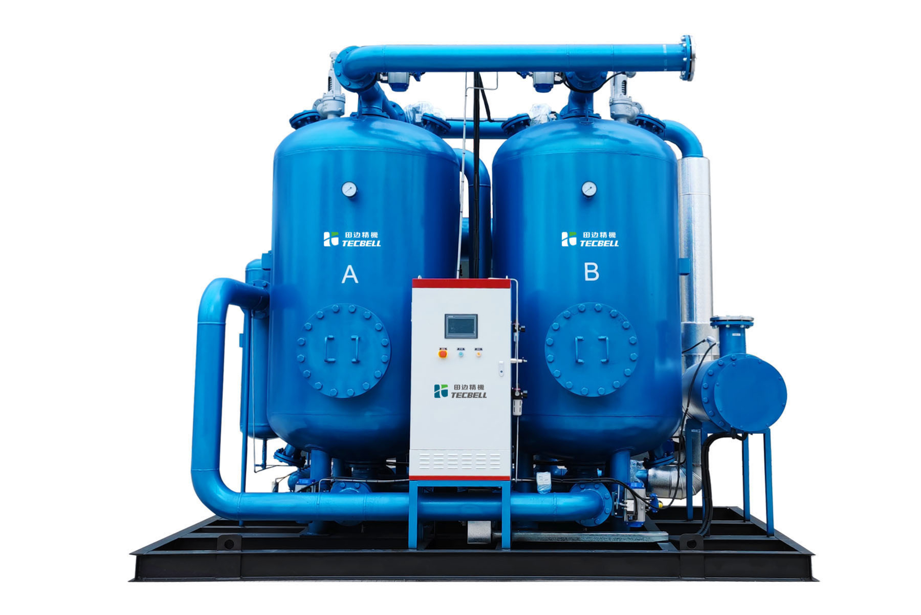 田边双塔零气耗压缩热再生吸附式干燥机